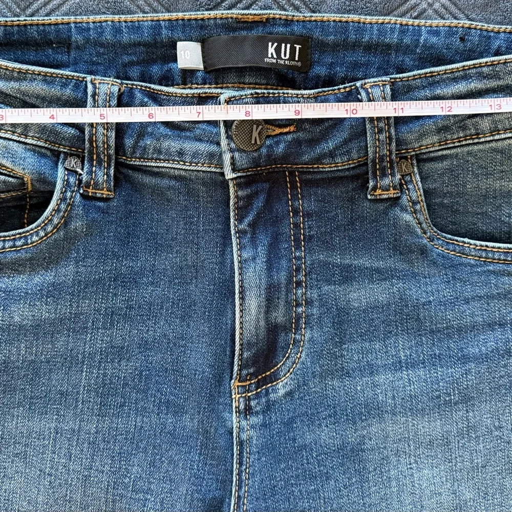 Kut from the Kloth Blue Flare Wide Leg Jeans - Picture 12 of 15